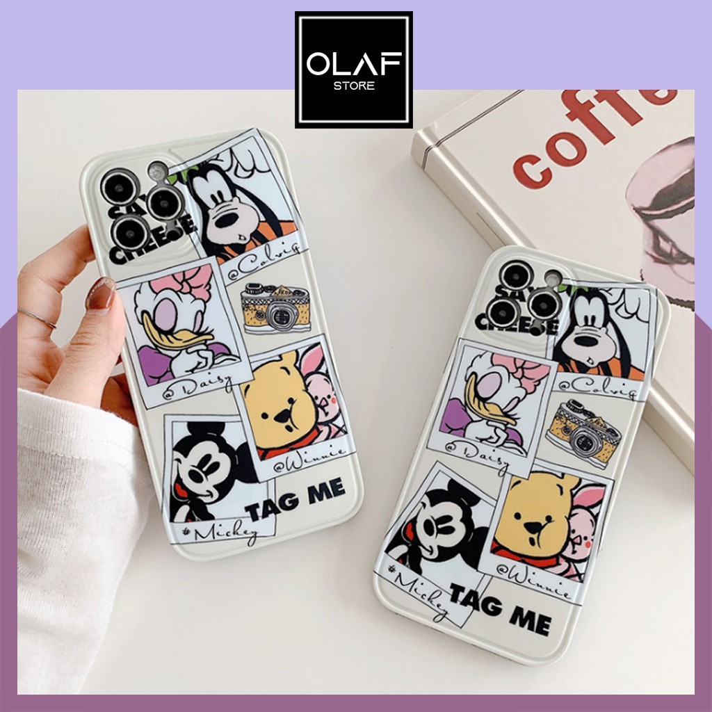 Ốp iPhone hoạt hình disney hình mickey cute dễ thương.Tương thích iPhone 12 ProMax/12/11 ProMax/11/XsMax/X/8plus/8/7