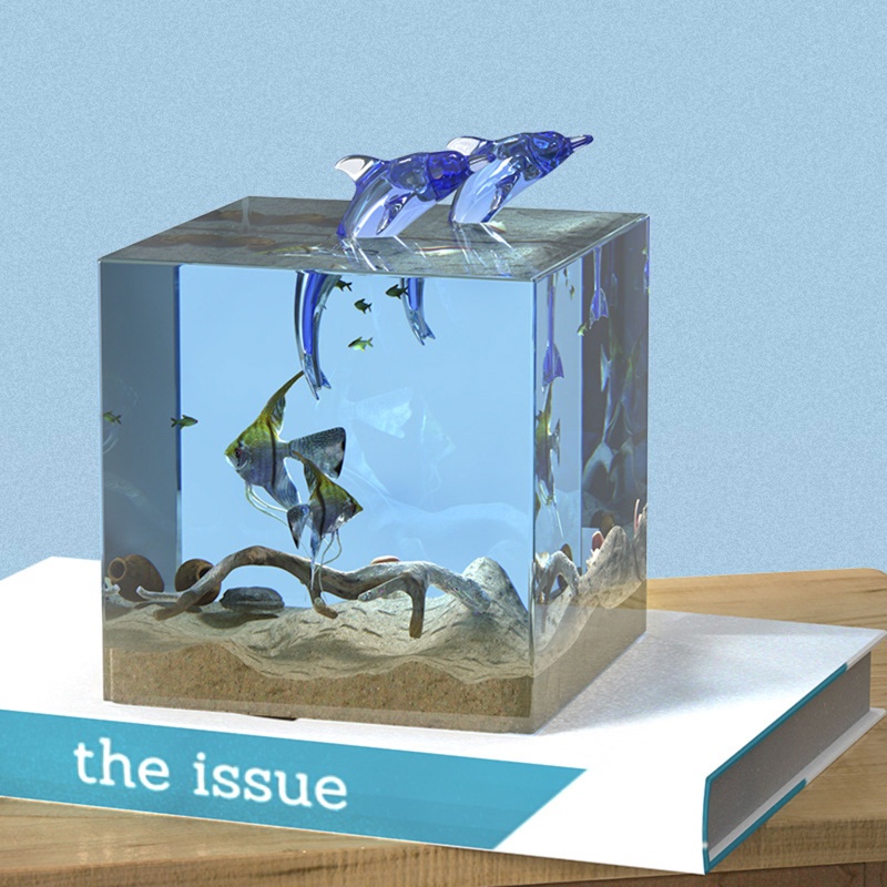 Khuôn Silicone Làm Nến / Xà Phòng Hình Khối Lập Phương DIY