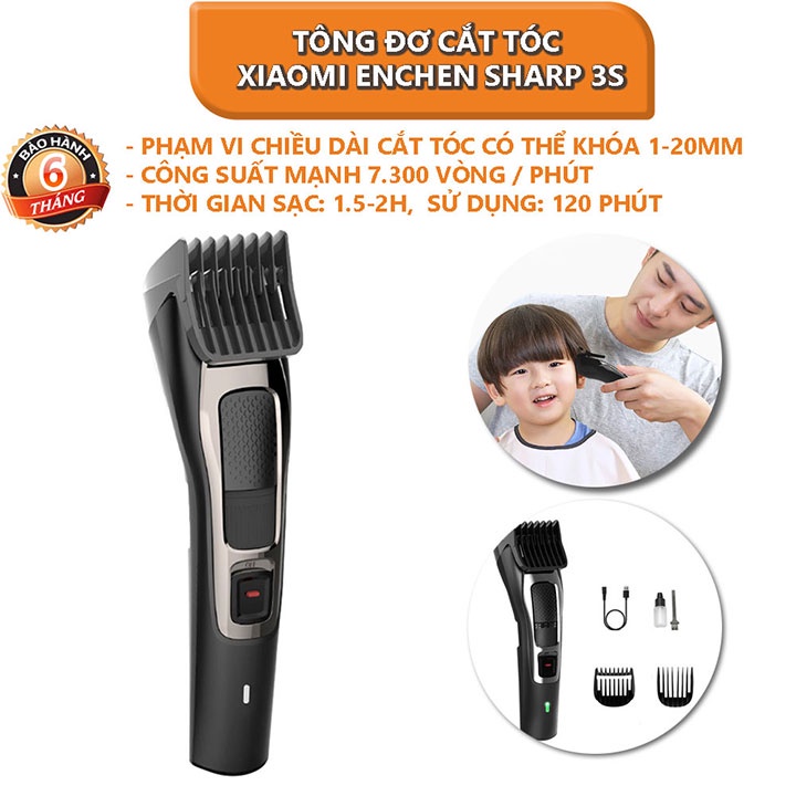 Tông Đơ Cắt Tóc Xiaomi Enchen Sharp 3S hair clipper