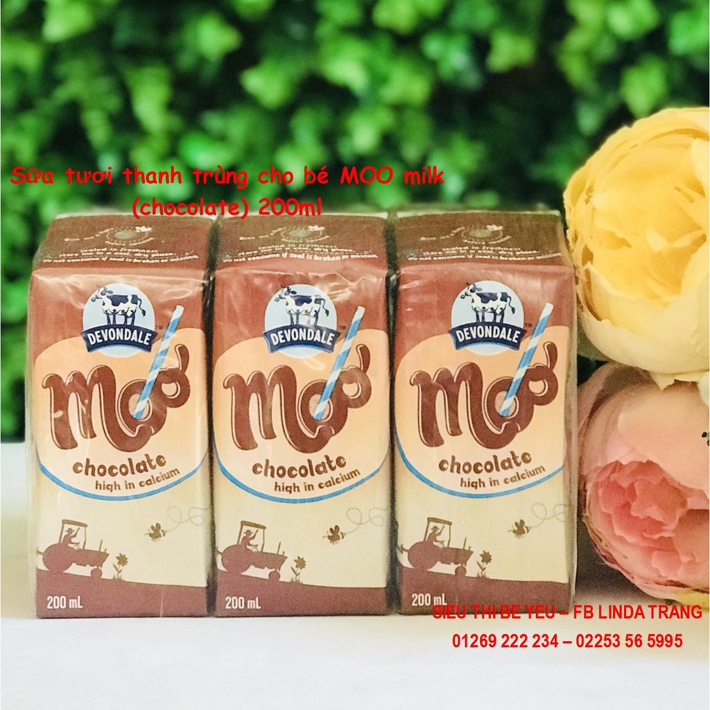 Sữa tươi tiệt trùng Devondale nội địa Úc (chocola) 200ml