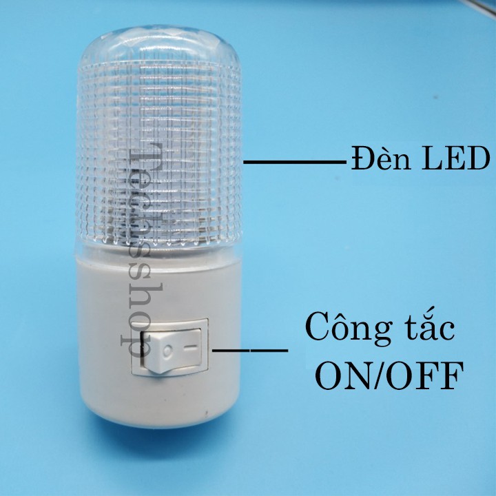 Đèn phòng ngủ ánh sáng dịu êm bóng led tiết kiệm điện cắm ổ 220V