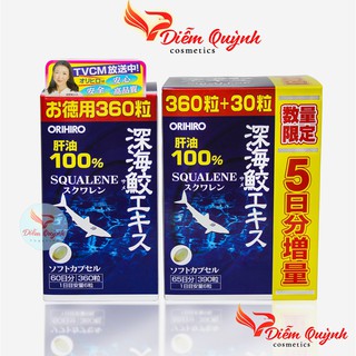 Viên uống sụn vi cá mập Squalene Orihio 360 viên