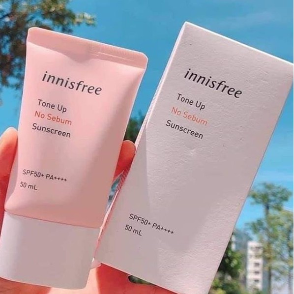 Kem chống nắng TONE UP NO SEBUM Innisfree