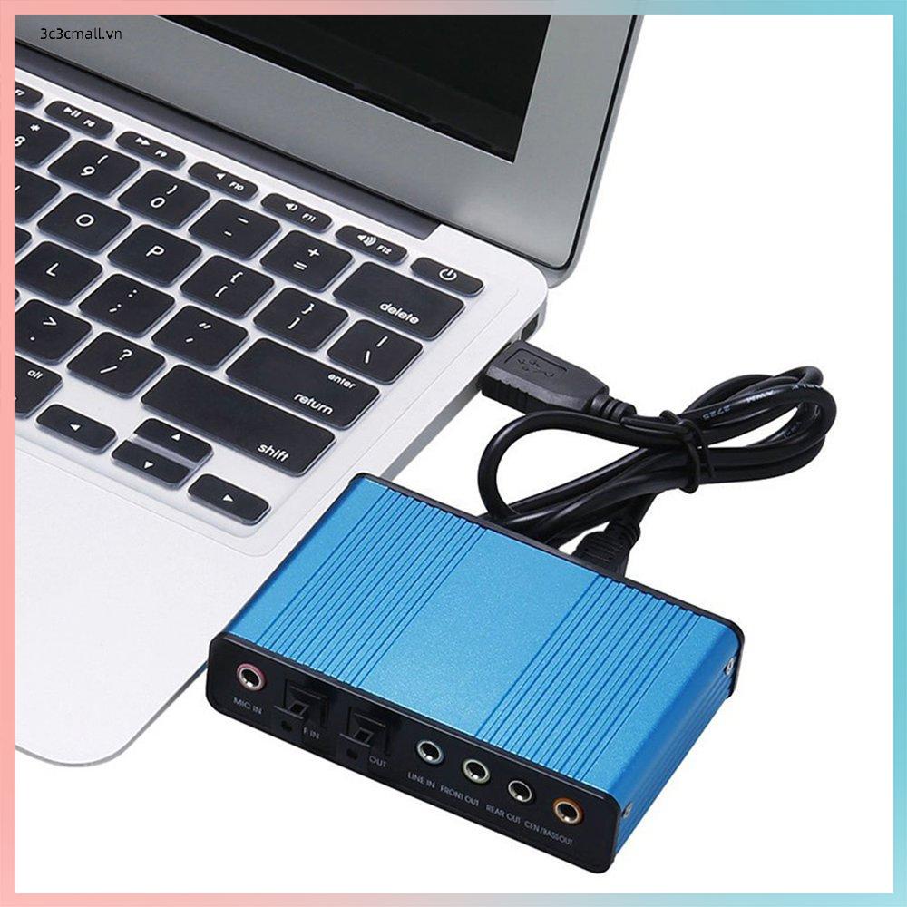 ✨chất lượng cao✨6 Channel External Sound Card 5.1/7.1 Optical S/PDIF Audio Sound Card Adapter