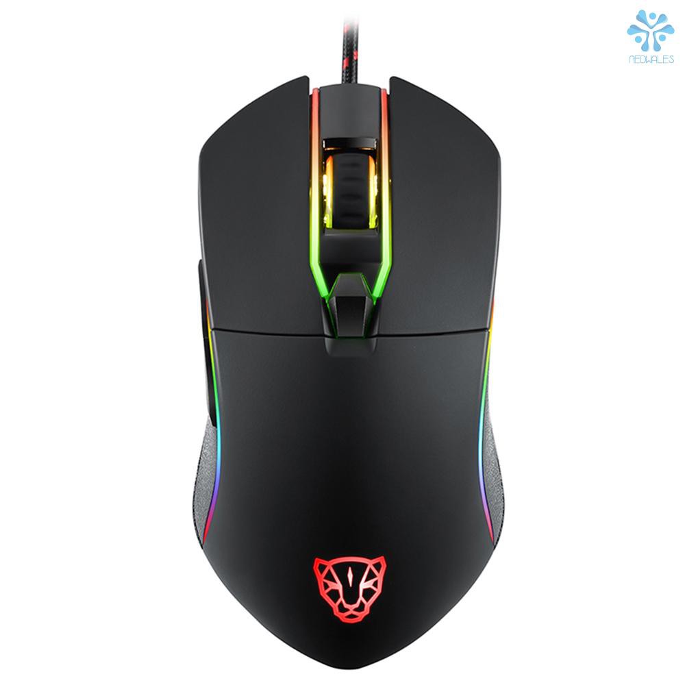 Chuột Quang Gaming Motospeed V30 6 Nút Bấm Có Đèn Led Màu 3500dpi