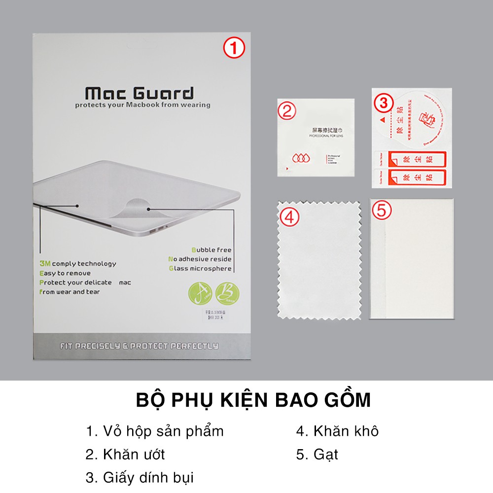 Dán Macbook Air 2020 bảo vệ toàn diện - Dán lưng, dán đáy và dán mặt trong Macbook Air 2020/ Macbook Air M1 | BigBuy360 - bigbuy360.vn