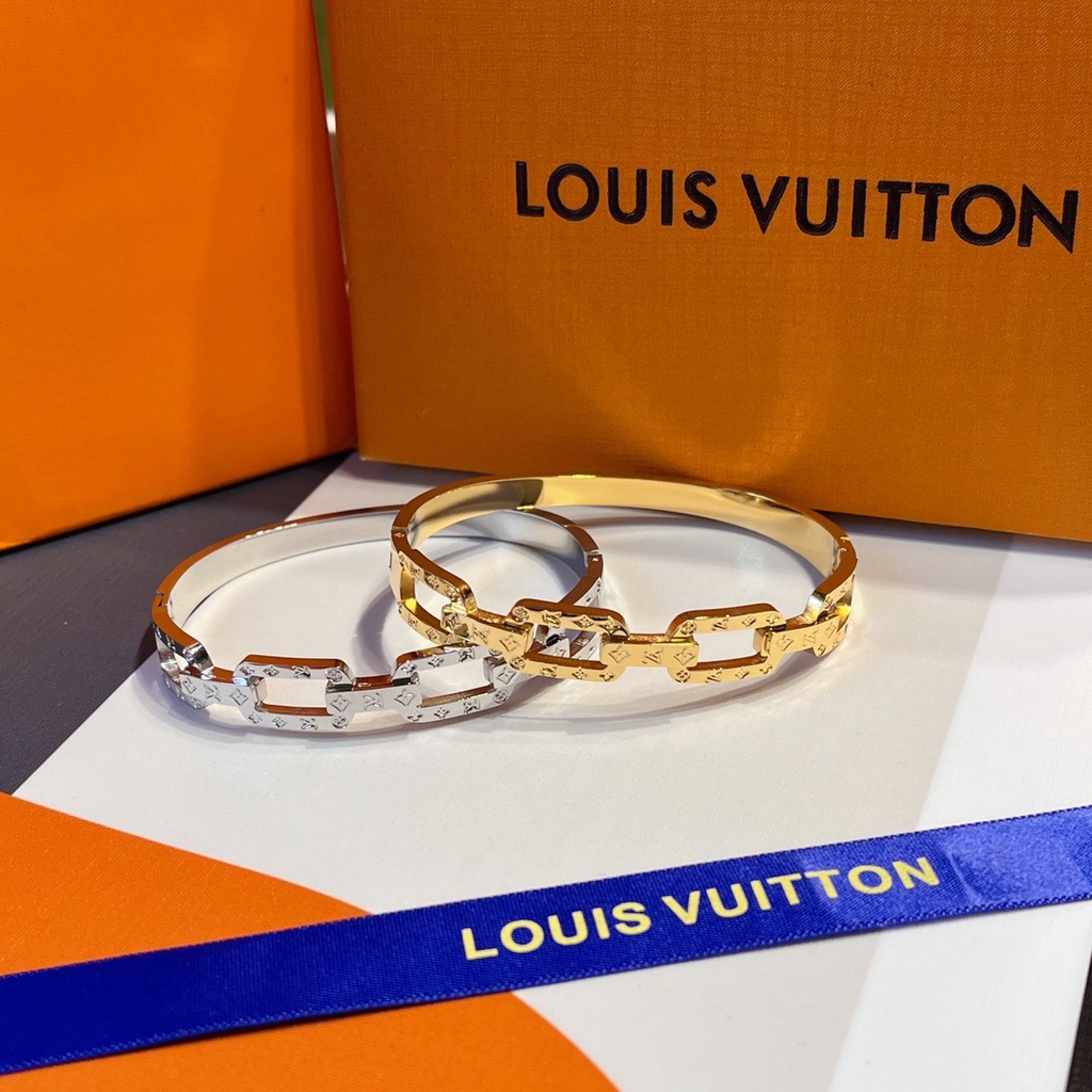 Lv Vòng Tay Chất Liệu Thép Titan Cao Cấp Thời Trang Dành Cho Nữ
