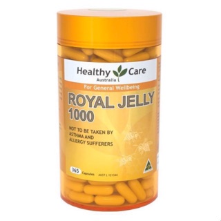 Sữa ong chúa Healthy care Royal Jelly 1000mg Úc 365 viên