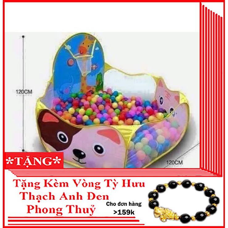 LỀU BÓNG RỔ TẶNG KÈM 100 BÓNG