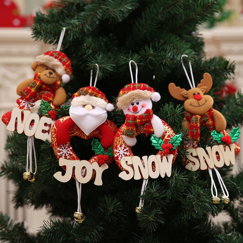 Phụ Kiện Treo Trang Trí Cây Thông Giáng Sinh Hình Ông Già Noel / Người Tuyết