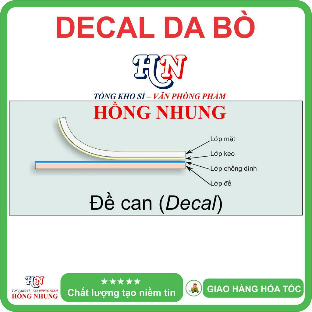 Xấp 100 Tờ Decal A4 Da Bò - Giúp Bạn In Tem Nhãn, Ghi Chú, Hay Bìa Nhãn Bưu Phẩm