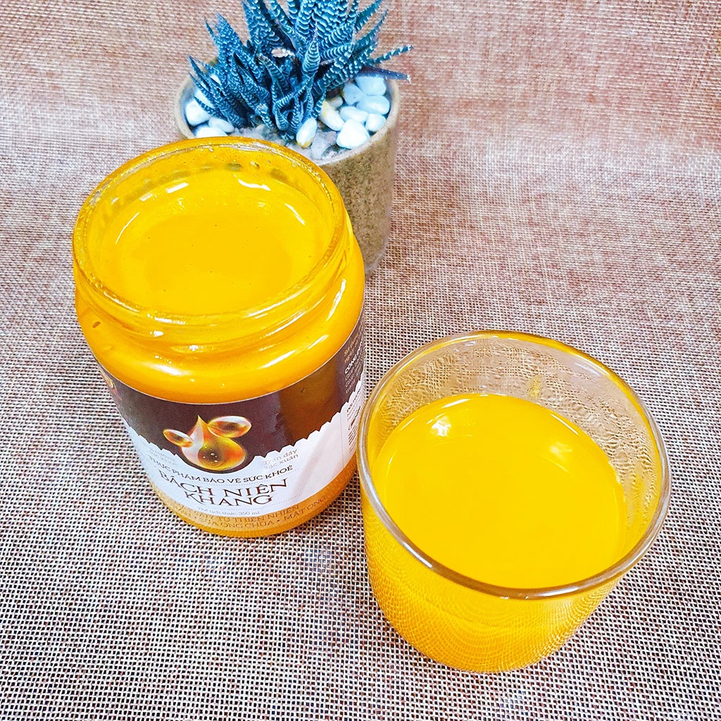 Thực phẩm chức năng Bách niên khang BANIPHAR Chiết xuất Curcumin tinh bột nghệ nguyên chất và sữa ong chúa lọ 350ml