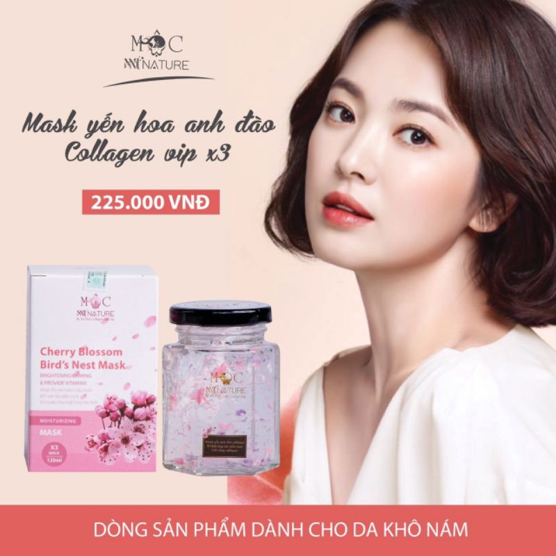 [Hàng thương hiệu- Giá sốc] Nạ yến tươi collagen Mộc dưỡng đẹp da, chống lão hoá da