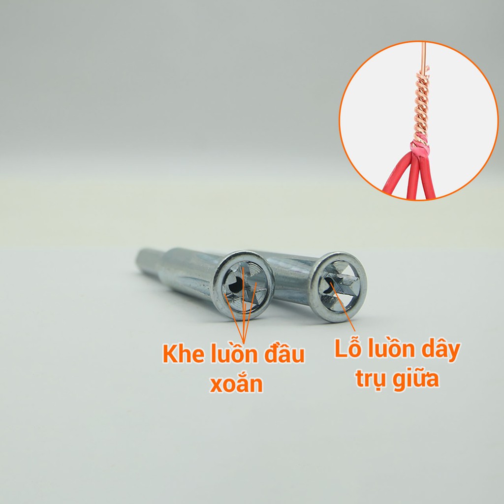 ĐẦU XOẮN NỐI DÂY ĐIỆN 4mm 5 DÒNG