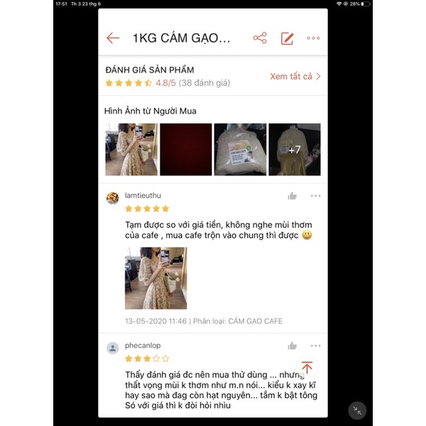 TÚI 1KG CÁM GẠO SỮA CÁM GẠO CAFE TRẮNG DA HANDMADE