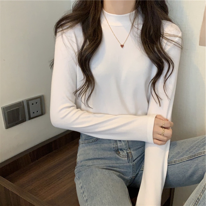 NRVP Áo Thun Nữ Dài Tay Dáng Rộng Thời Trang Hàn Quốc