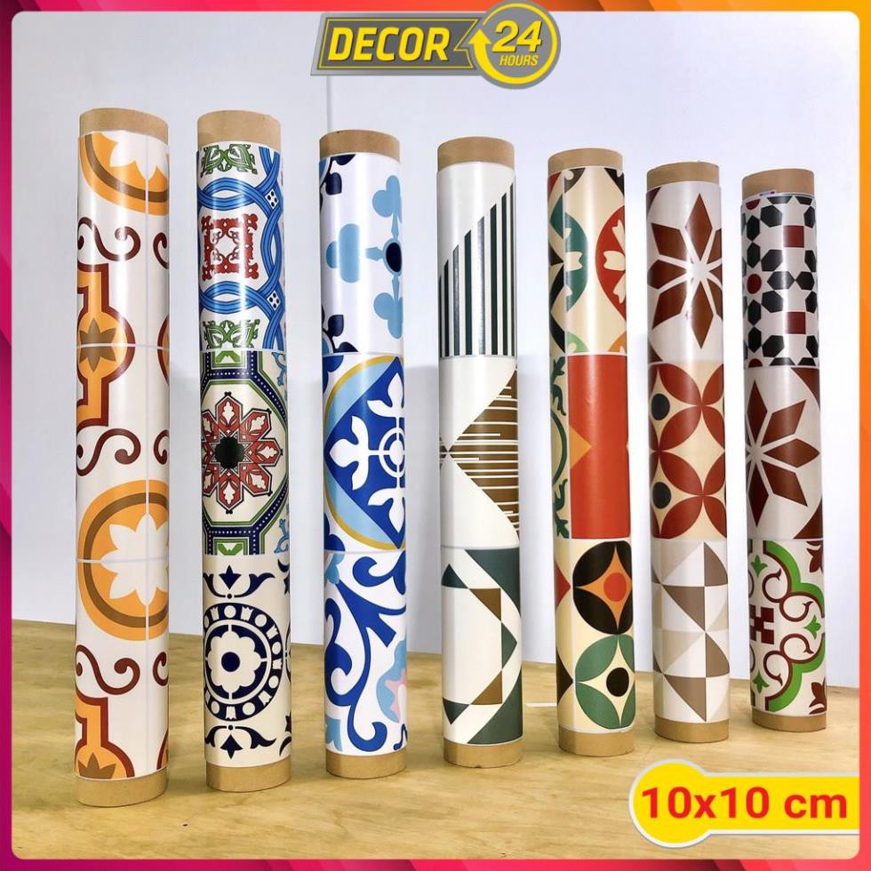 1 Ô 10x10cm decal gạch bông hà nội DGB-030