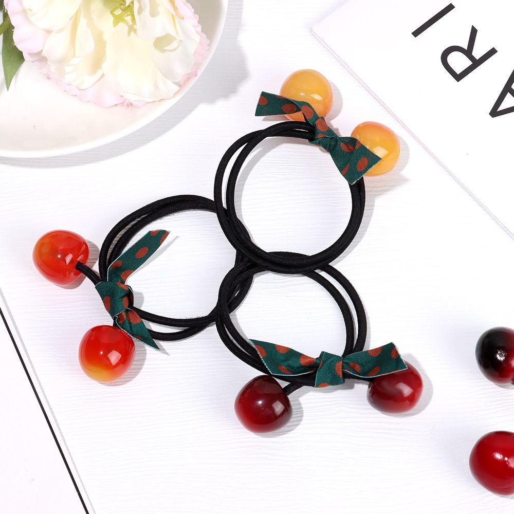 Dây Buộc Tóc Co Giãn Màu Cầu Vồng Xinh Xắn Cho Bé Gái