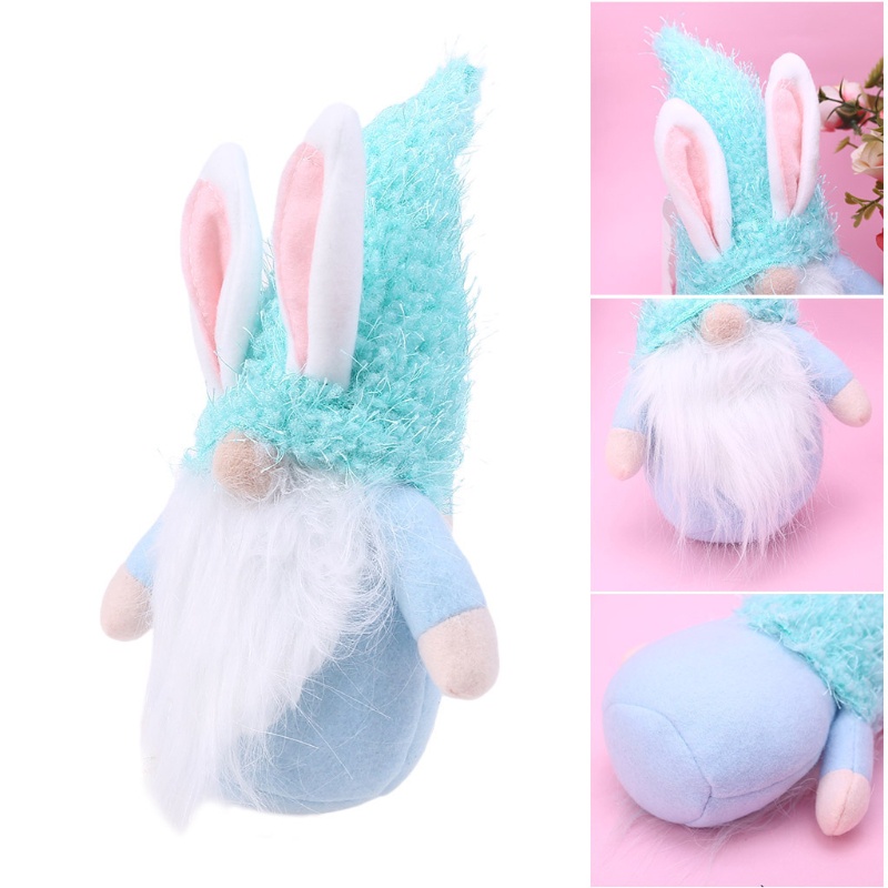 Búp Bê Gnomes Thỏ Phục Sinh Nhồi Bông Handmade Trang Trí Nhà Cửa