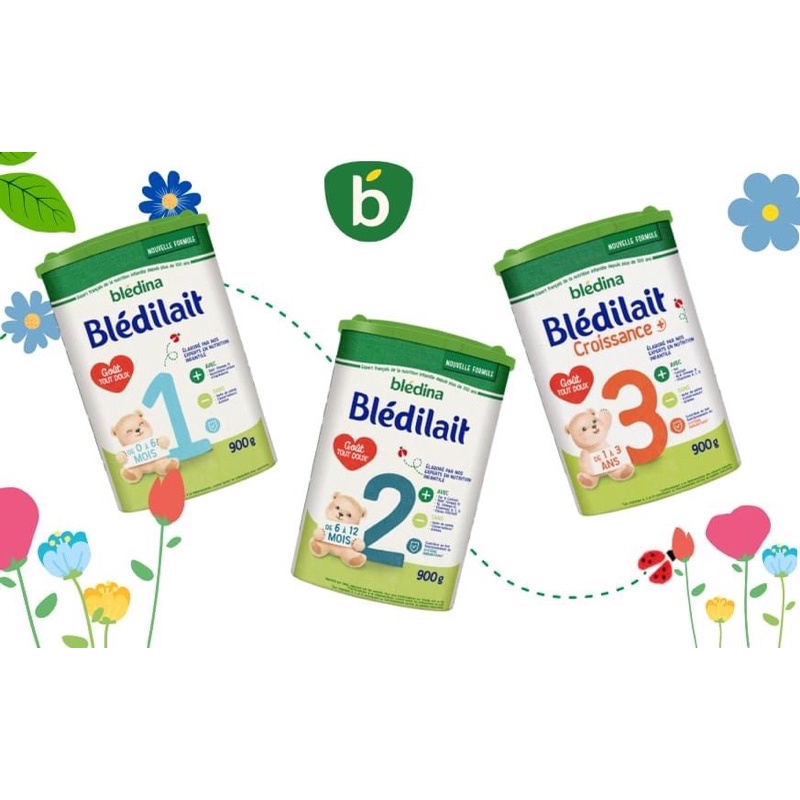🔥Deal Hot🔥 Mẫu Mới Sữa bột bledilait Pháp hộp 900g/400g