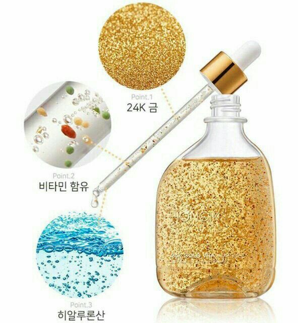 100ml Tinh Chất Vàng Non Hongik Skin 24K Gold Vita Ampoule Hàn Quốc