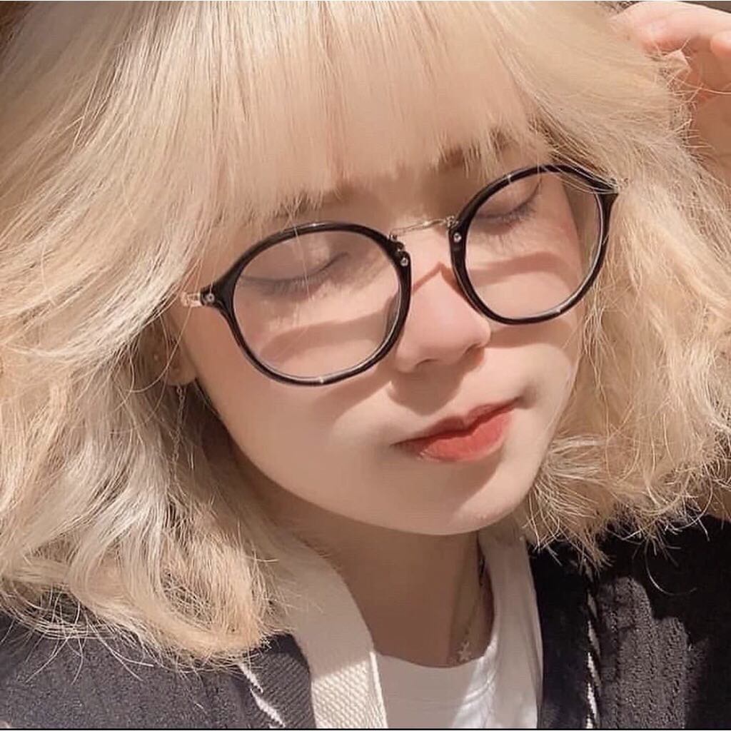 Gọng kính cận thời trang nam nữ, mắt kính tròn chất liệu nhựa kết hợp kim loại, kính đẹp phong cách Hàn Quốc