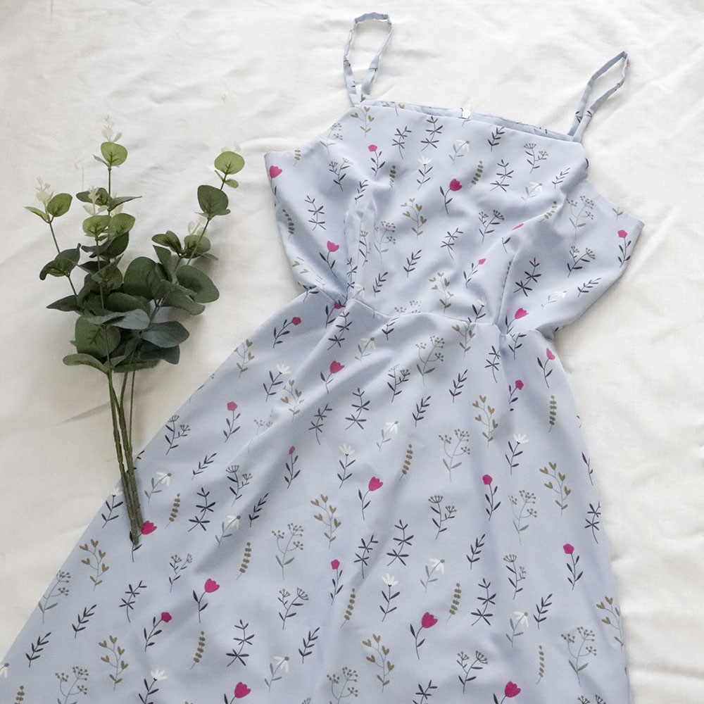 Đầm váy hai dây hoa nhí dễ thương xinh xắn Rolisa RD003 | BigBuy360 - bigbuy360.vn