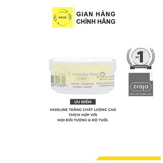 Kem nẻ dưỡng ẩm Vaseline White cao cấp ZIAJA 30ml dưỡng da làm mềm da dưỡng môi chân tay móng mini size