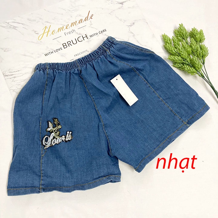 Quần đùi bé gái freesize từ 48kg-55kg quần short jean bé gái - QG07