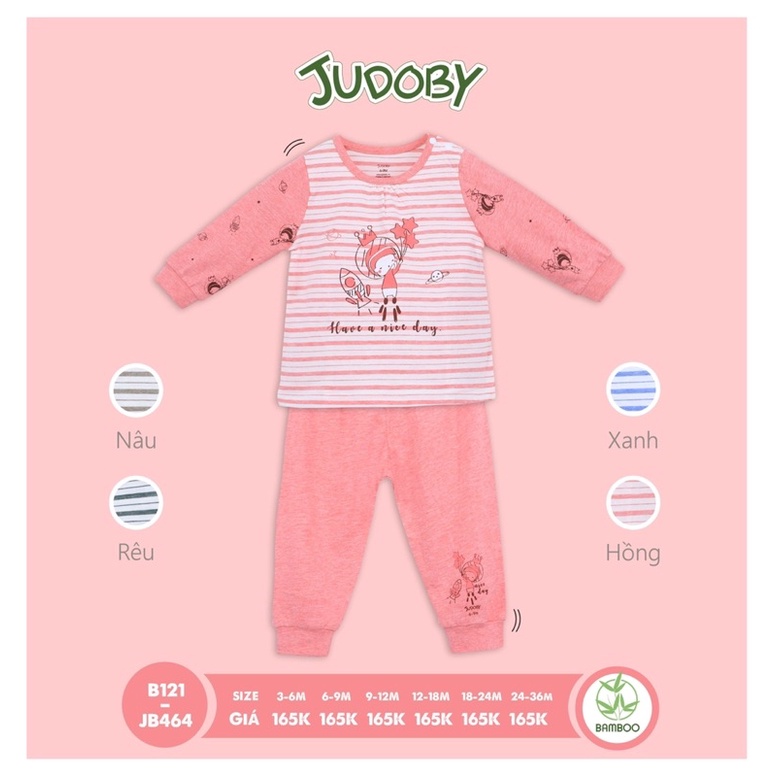 Bộ quần áo dài tay Judoby hoạ tiết kẻ