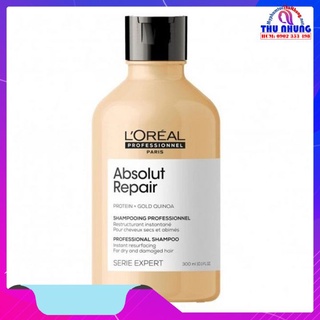 [LOREAL CHÍNH HÃNG] DẦU GỘI L'OREAL ABSOLUT REPAIR GOLD QUINOA 2021 CHO TÓC HƯ TỔN 300ML