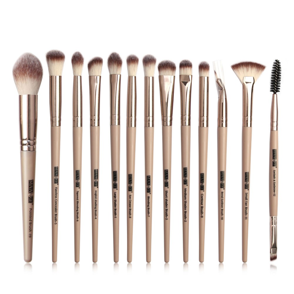 MAGEFY 13 PCS/Set Makeup Brushes Set  Cọ trang điểm đánh phấn mắt chất lượng cao，Cọ Trang Điểm Lông Siêu Mềm Thiết Kế Nhỏ Gọn Dùng Đánh Phấn Mắt