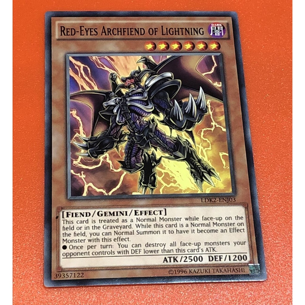 Bài Yugioh - Red Eyes Archfiend Of Lightning