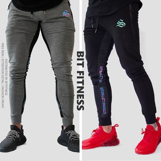 Quần Tập Gym Nam – Quần Jogger Gym STRONG LIFT WEAR vải poly 2 da cao cấp, logo phản quang - BiT Fitness JG.LF.PQ