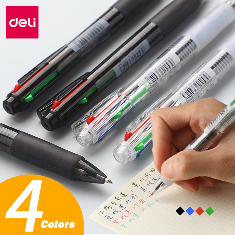 Bút Bi Nhiều Màu 4 Trong 1 Ngòi 0.7mm 4 Màu Tùy Chọn
