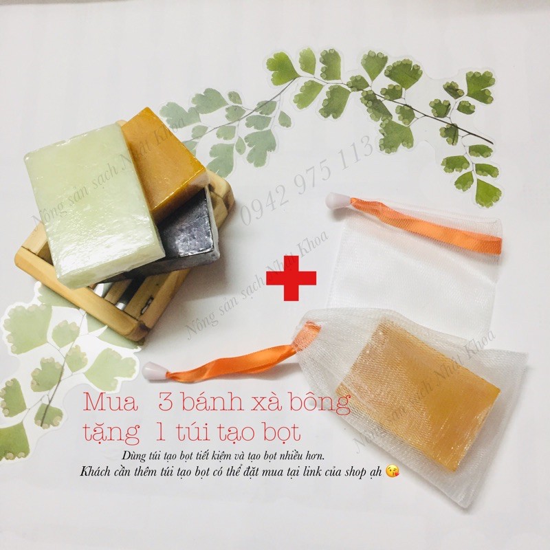 Soap, xà bông mướp đắng sinh dược organic làm dịu dị ứng, mát da, ngừa mụn.