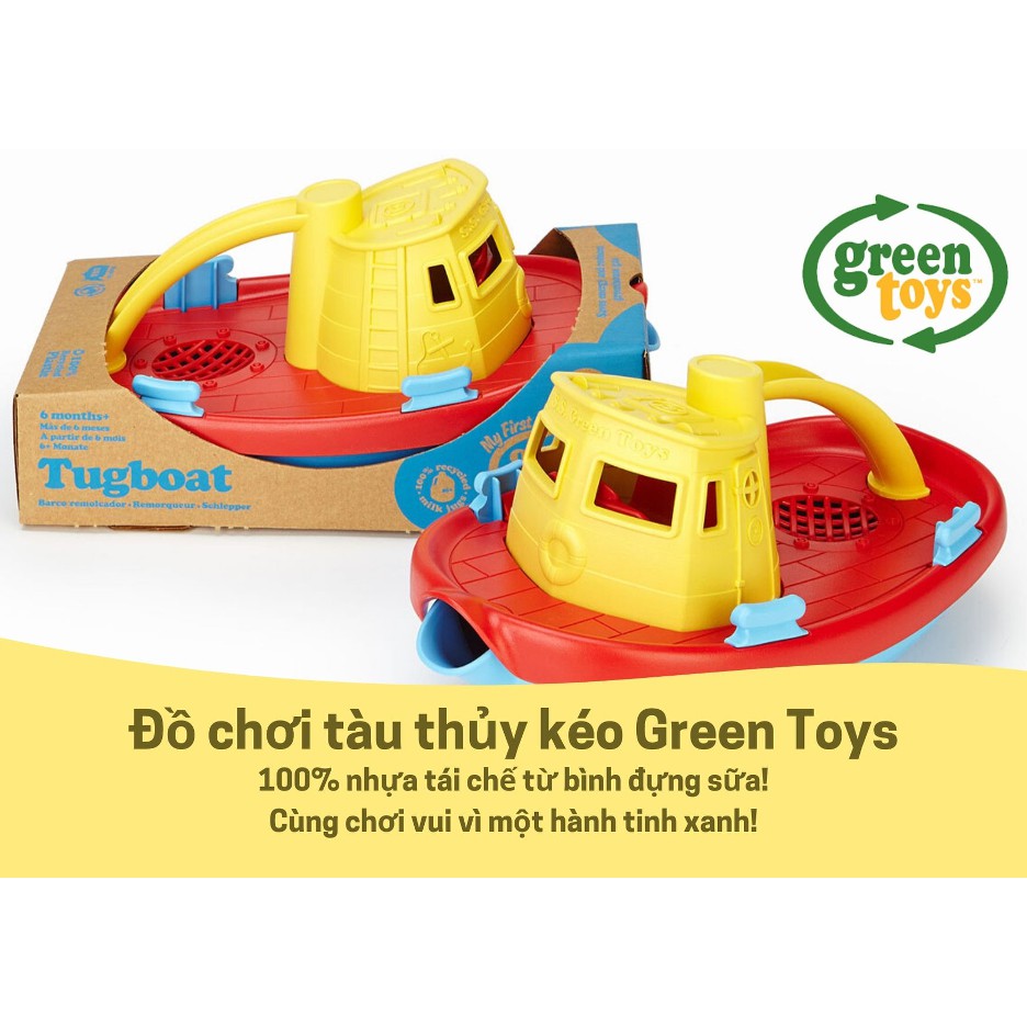 Đồ chơi tàu thuỷ kéo Green Toys - Vàng