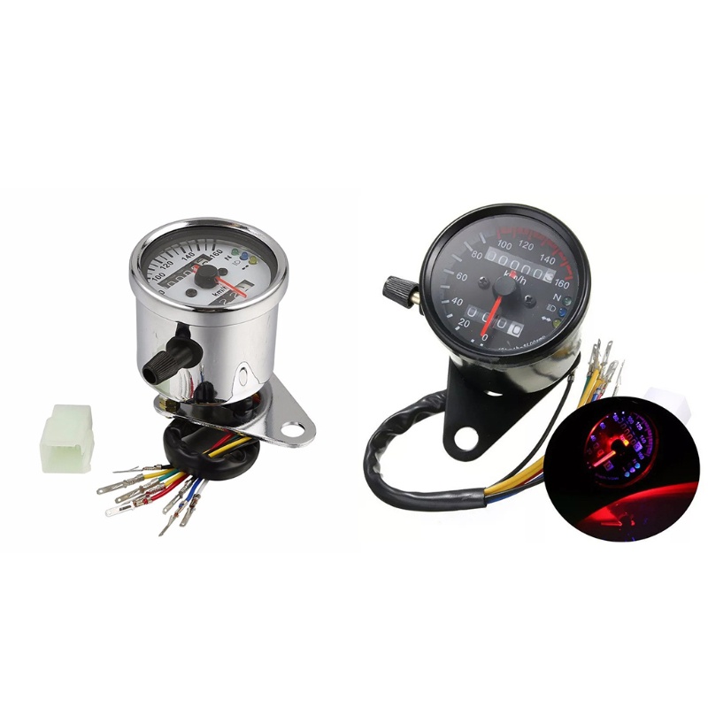 Edb * Nhạc Cụ Xe Máy Tốc Độ Kép Chống Mài Mòn ​​Đồng Hồ Đo Tốc Độ Điện Tử Cho Xe Đạp ​​Thiết Bị Đo Lường Thiết Bị Điện Tử Chuyên Dụng