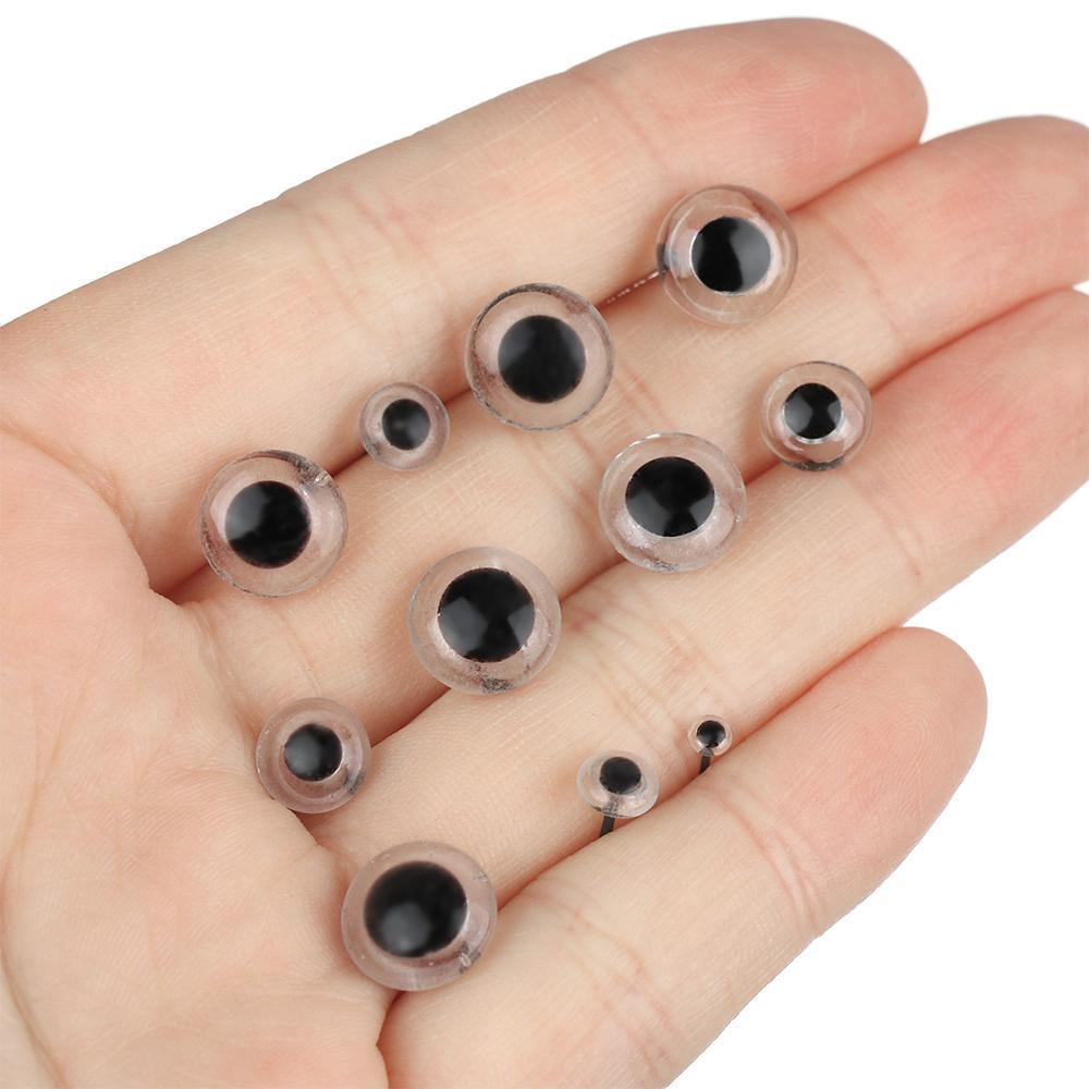 Set 20 Mắt Kính Nhựa Trong Suốt 3 / 4 / 5 / 6 / 7 / 8 / 9 / 10mm Dùng Làm Quà Tặng Giáng Sinh