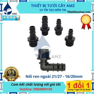 Nối ren ngoài 27/21 ra ống PE 20/16mm - phụ kiện ống PE
