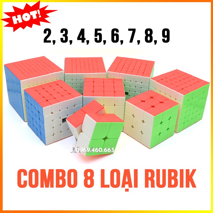 Combo 23456789  Moyu Nhựa Màu