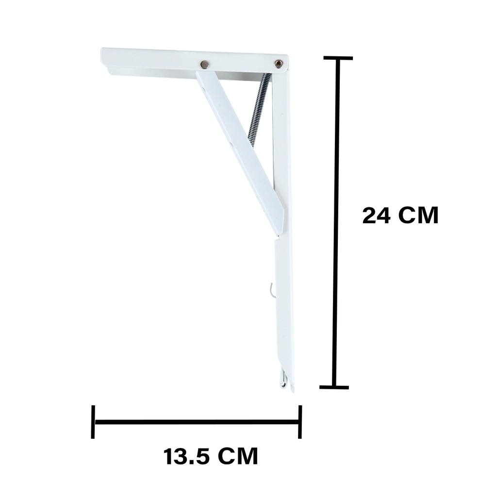 HomeBase PANSIAM giá đỡ kệ bằng thép có thể gấp lại Thái Lan W15xD1.5xH29 Cm trắng