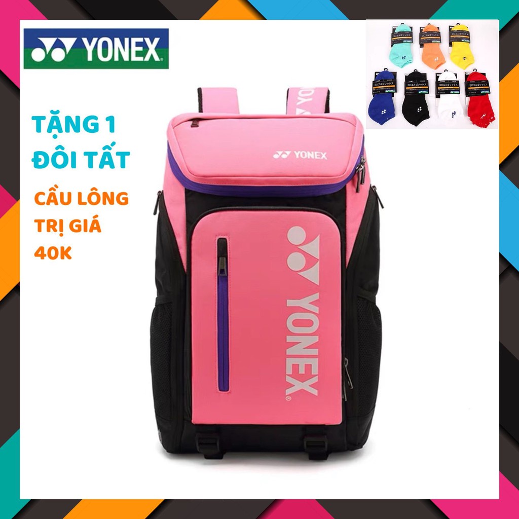 1 Balo thể thao cầu lông Yonex B1408 Hồng chuyên dụng cầu lông, nhỏ gọn, tiện lợi, nhiều ngăn, mẫu mã đa dạng 3