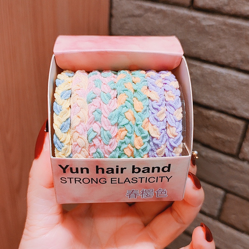 Set 8-10 sợi thun cột tóc nhiều kiểu dáng màu sắc cho nữ bao đẹp