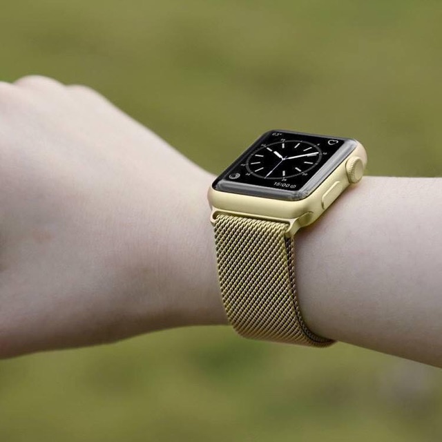 [ 8 màu ] Dây Mesh Apple Watch chính hãng Coteetci thép không rỉ size 38 40 42 44 mm series 1 2 3 4 5 6 SE đồng hồ