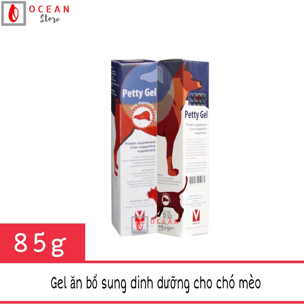 [Mã PET50K giảm Giảm 10% - Tối đa 50K đơn từ 250K] Gel ăn bổ sung chất dinh dưỡng cho chó mèo - Petty Gel 85g