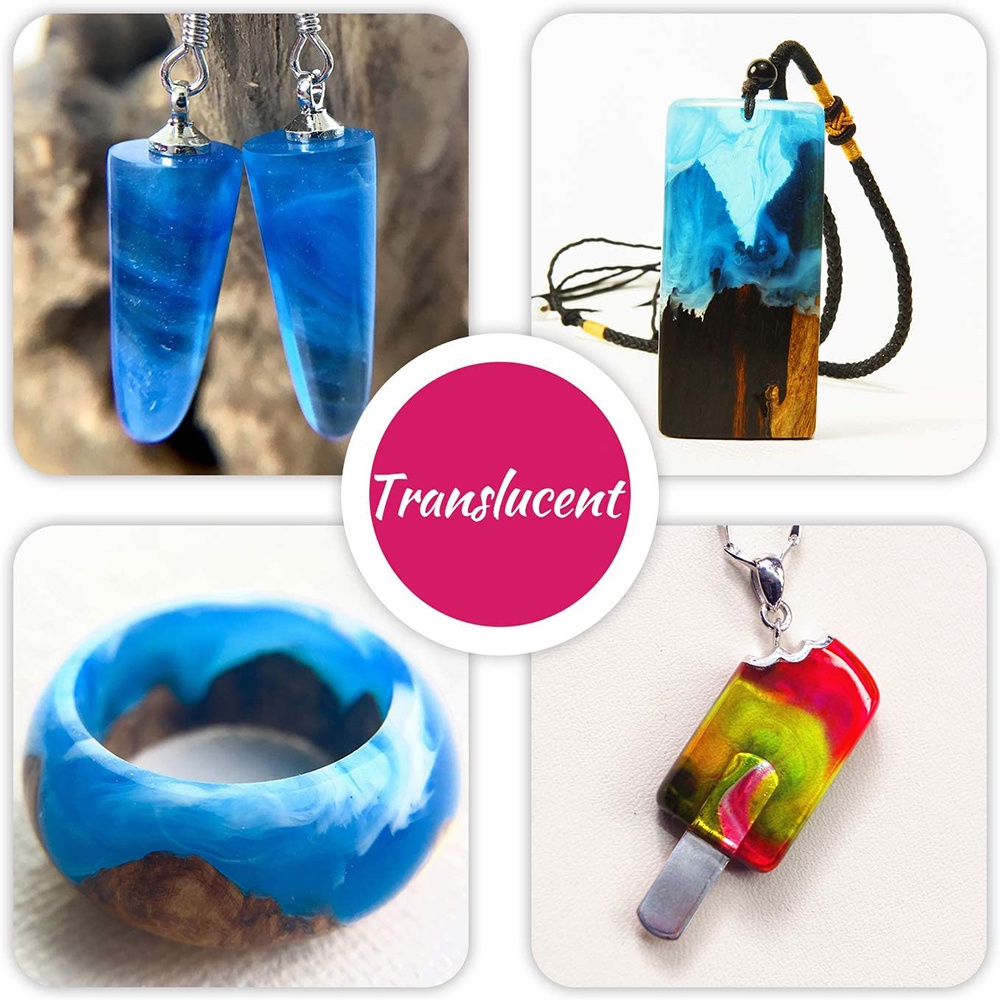 Bộ 24 Màu Sắc Sắc Tố Cao UV Resin Làm Bông Tai 3D