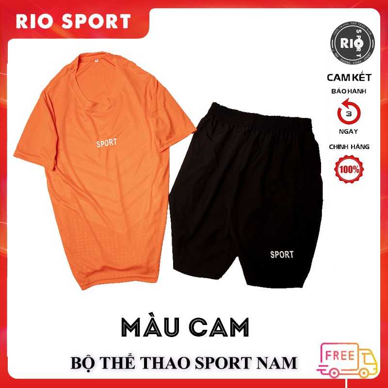 Bộ Thể Thao Nam Sport 2021 ♦️ MÃ 𝐃𝐎𝐕𝐀𝟏𝟎 GIẢM 𝟏𝟎𝐤 ĐƠN 𝟐𝟓𝟎𝐊  ♦️ Chất thun lạnh co dãn 4 chiều - RIO SPORT | BigBuy360 - bigbuy360.vn