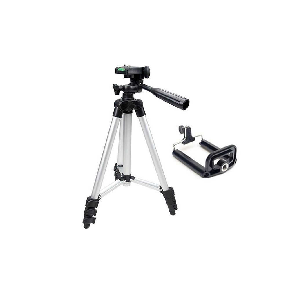 Giá đỡ điện thoại tripod 3 chân 3110, kết hợp remote tương thích với nhiều dòng máy - chuyên chụp hình live stream.