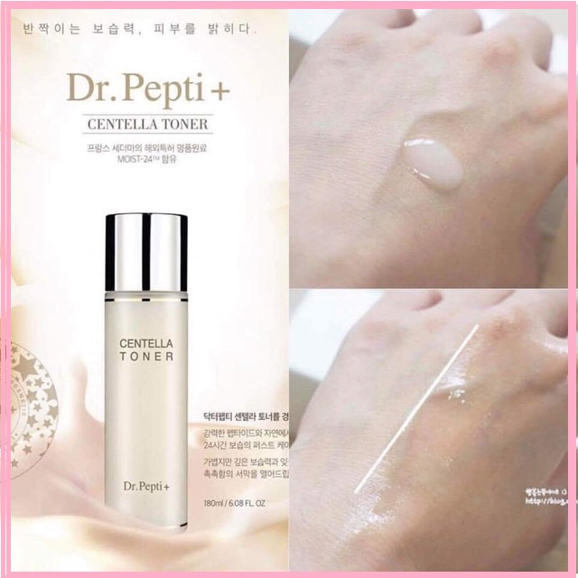 Nước Thần Siêu Căng Bóng Centella Toner - Dr.Pepti - Nước hoa hồng cho da khô da nhạy cảm | BigBuy360 - bigbuy360.vn